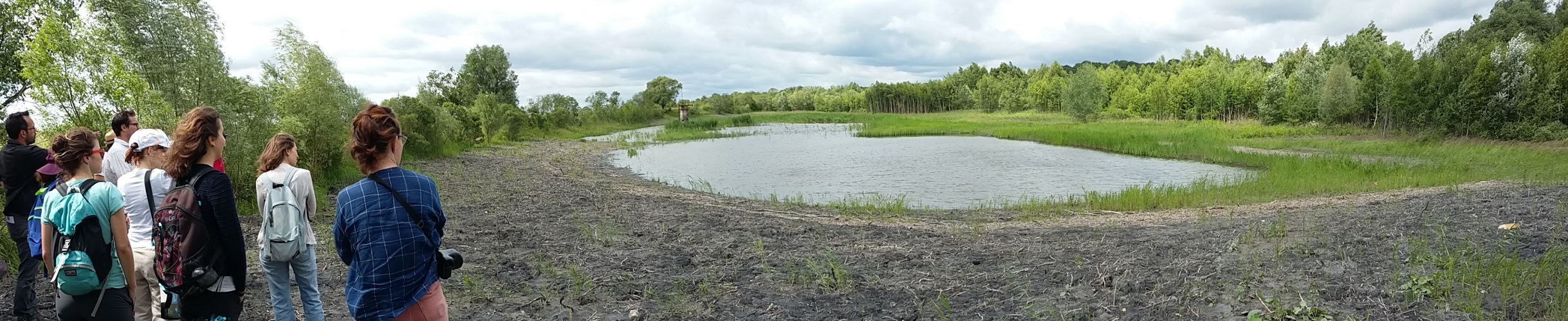 sensibilisation autour d'un plan d'eau