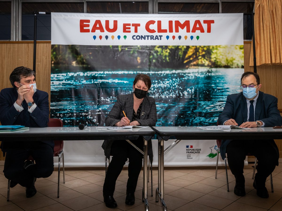 Signature du Contrat eau et climat