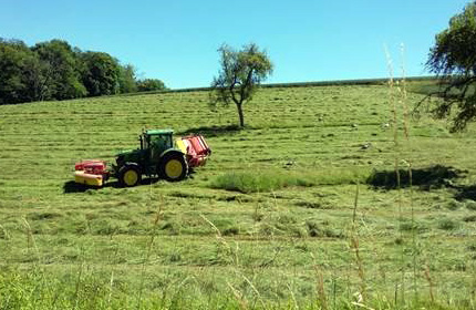 tracteur dans un champs