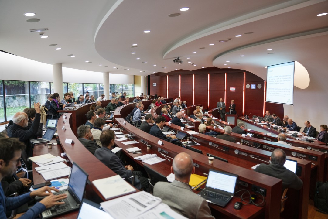 L'hémicycle de l'agence de l'eau Rhin-Meuse