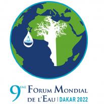 logo du forum mondial de l'eau pour l'édition Dakar 2022